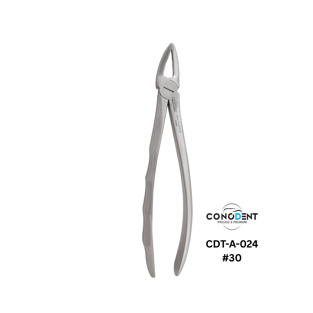 Conodent Upper Roots Extraction Forceps Fig. #30 (CDT-A-024) English Pattern with Anatomical Handle