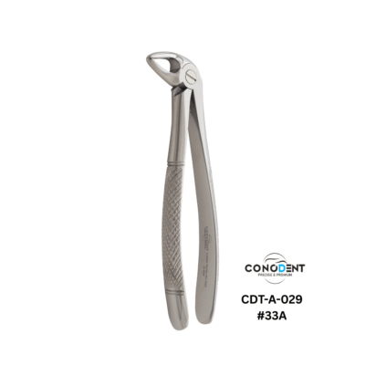 Conodent Lower Roots Extraction Forceps Fig. #33A (CDT-A-029) English Pattern