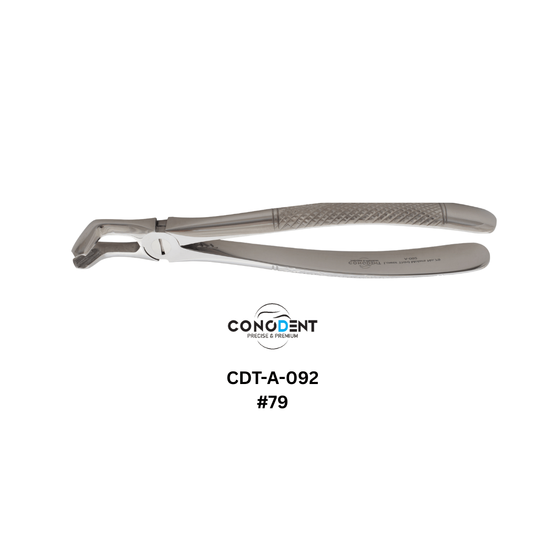 Conodent Lower Third Molar Extraction Forceps Fig. #79 (CDT-A-092) English Pattern - Image 3