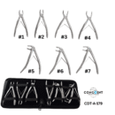 CONODENT 7-Piece Klein Pattern Pediatric Extraction Forceps Set CDT-A-179