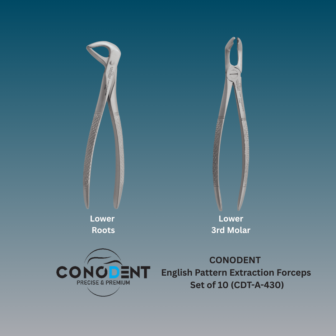 Conodent English Pattern Extraction Forceps Set of 10 - CDT-A-430 - Image 4