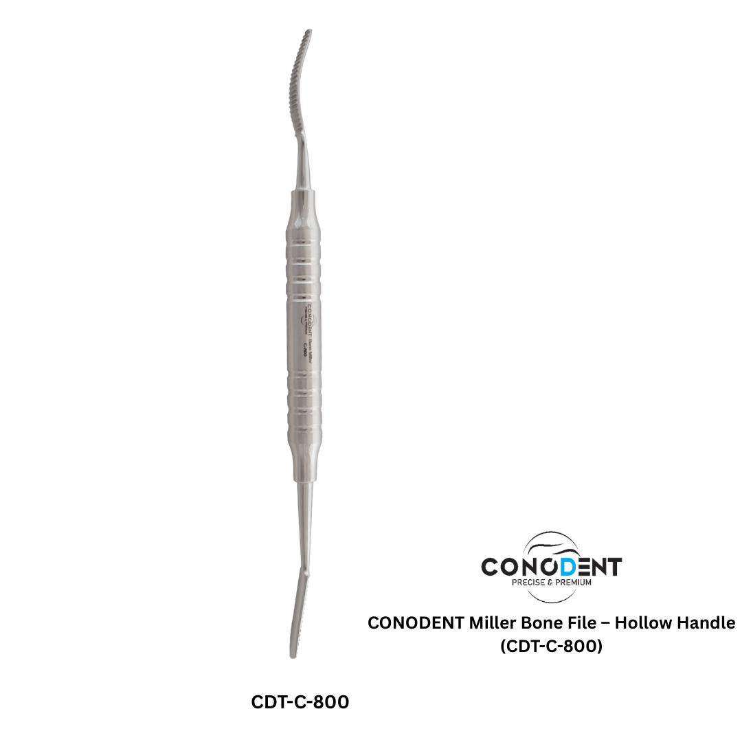 CONODENT Miller Bone File – Hollow Handle (CDT-C-800)