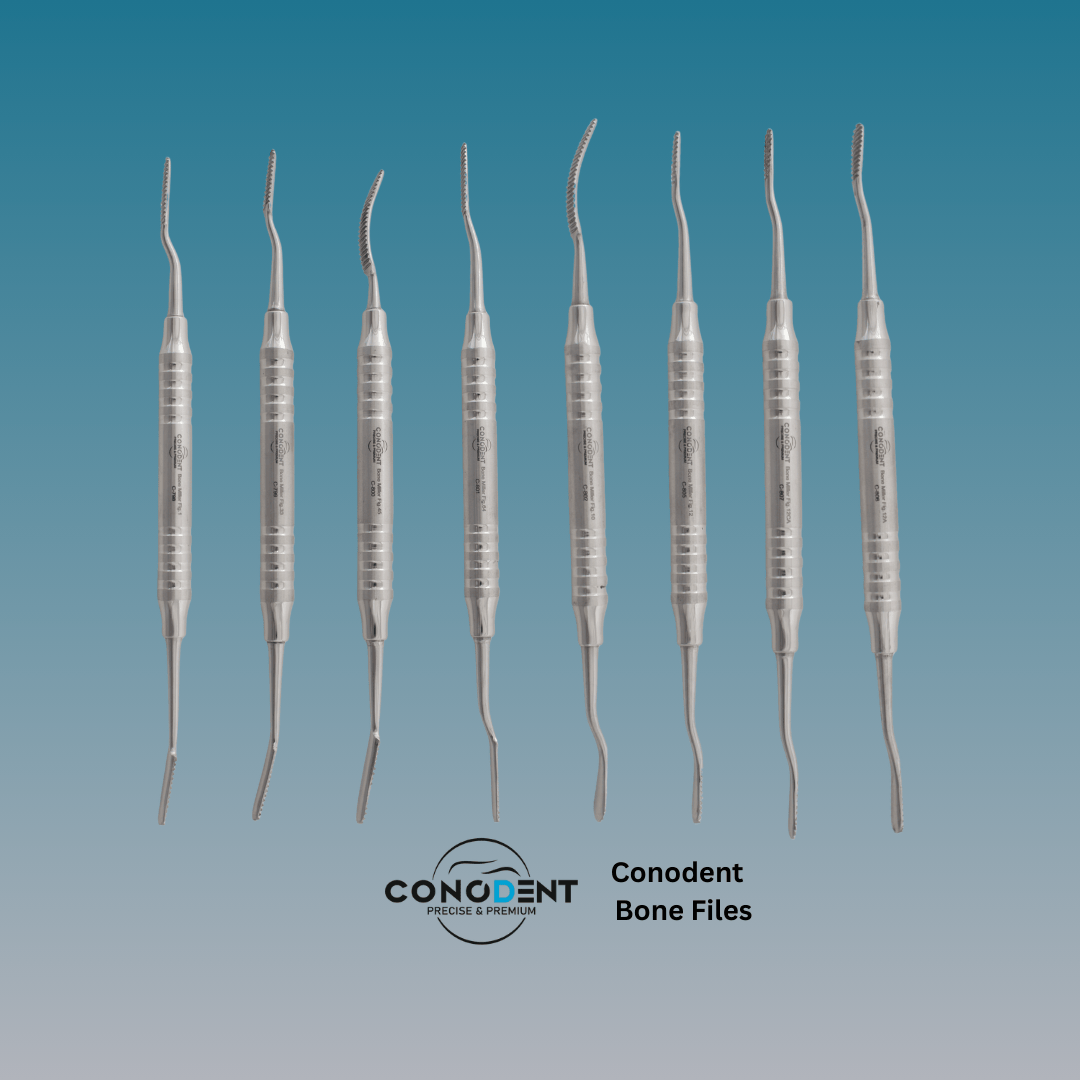 CONODENT Premium Bone Files with Hollow Handle