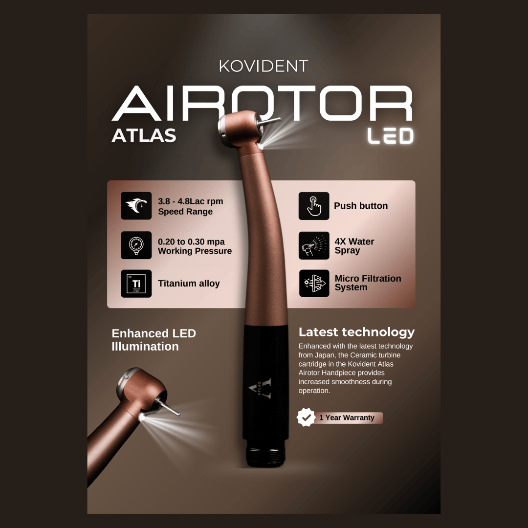 KOVIDENT Atlas Air-rotor Handpiece LED